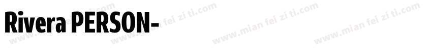 Rivera PERSON字体转换